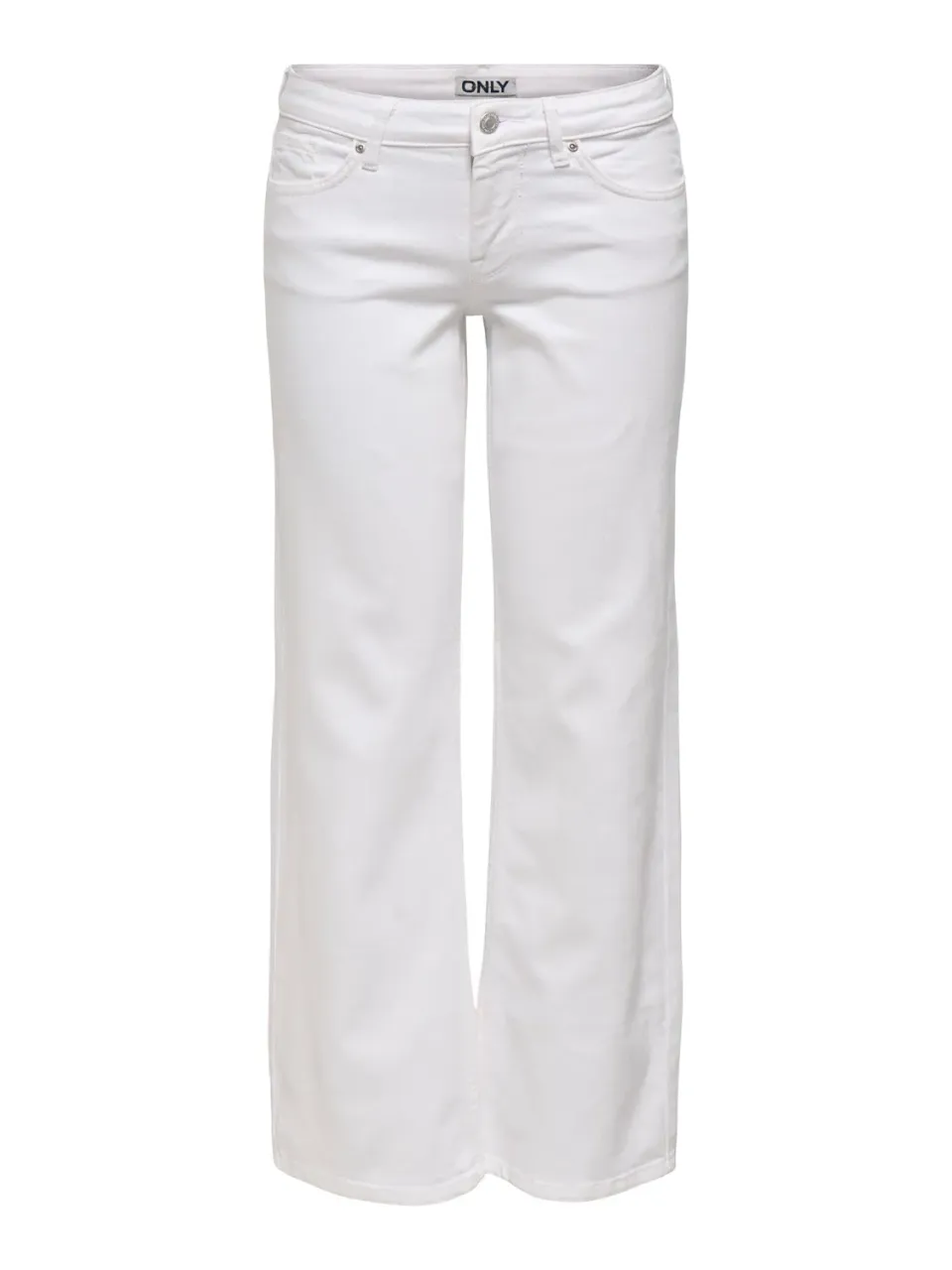 ONLY Onljudy-O vita bassa jeans wide leg bianco