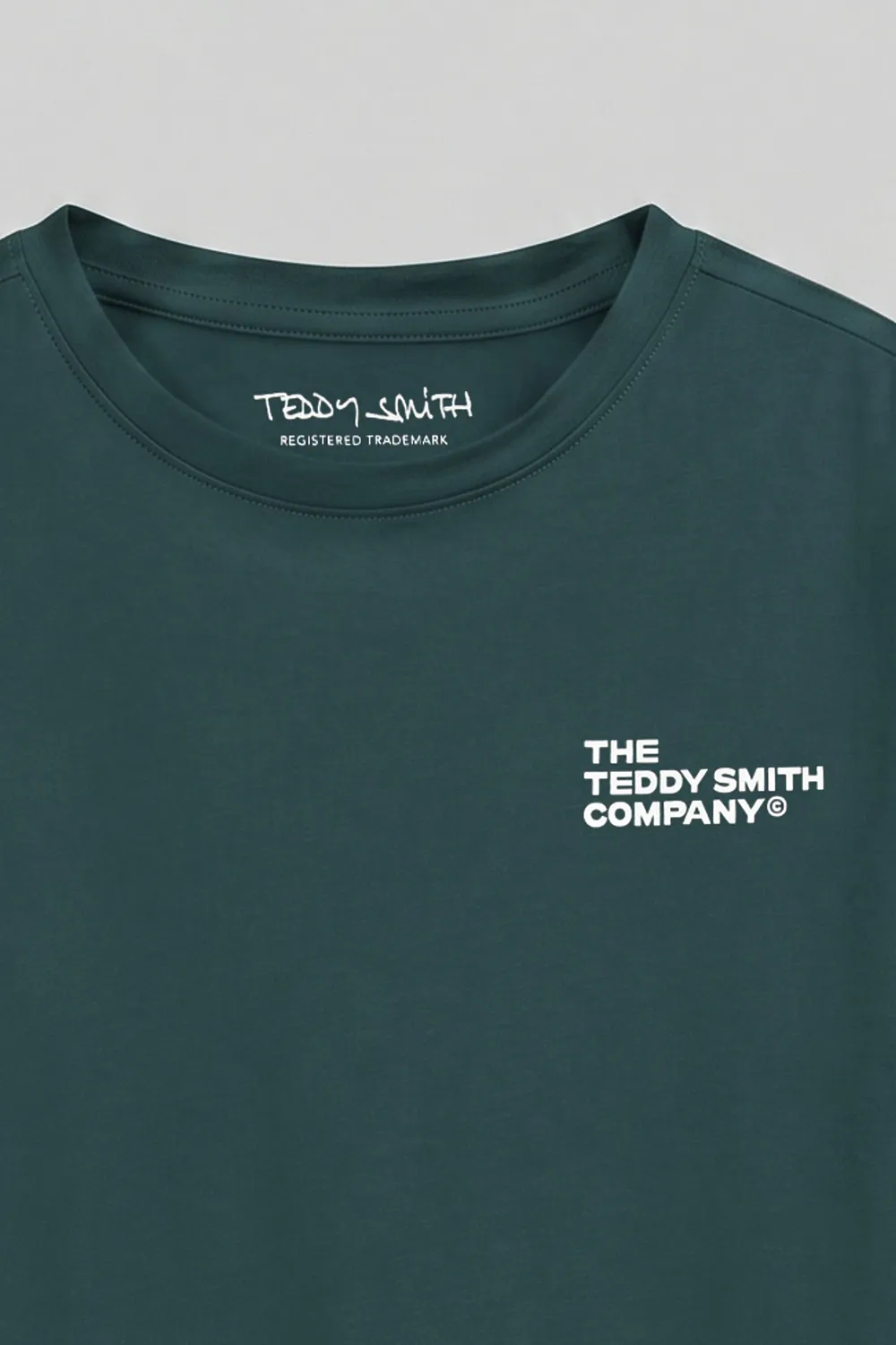 Teddy Smith T-Company t-shirt bambino verde elasticizzata slim