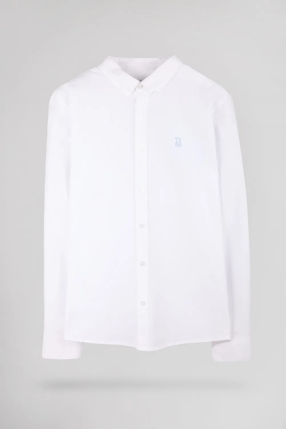 Teddy Smith C-Stan ML Camicia Bianca Oxford Cotone