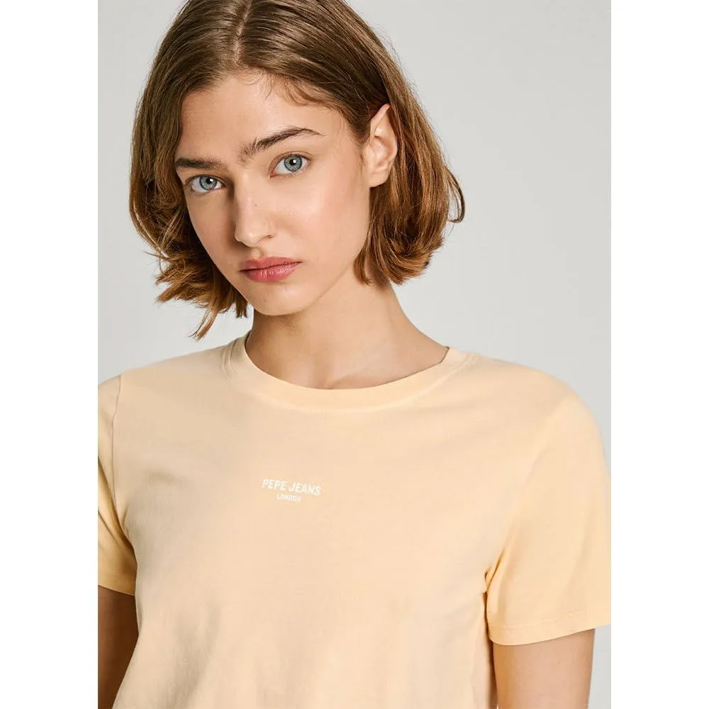 Pepe Jeans Emily T-Shirt Donna Slim Logo Cotone