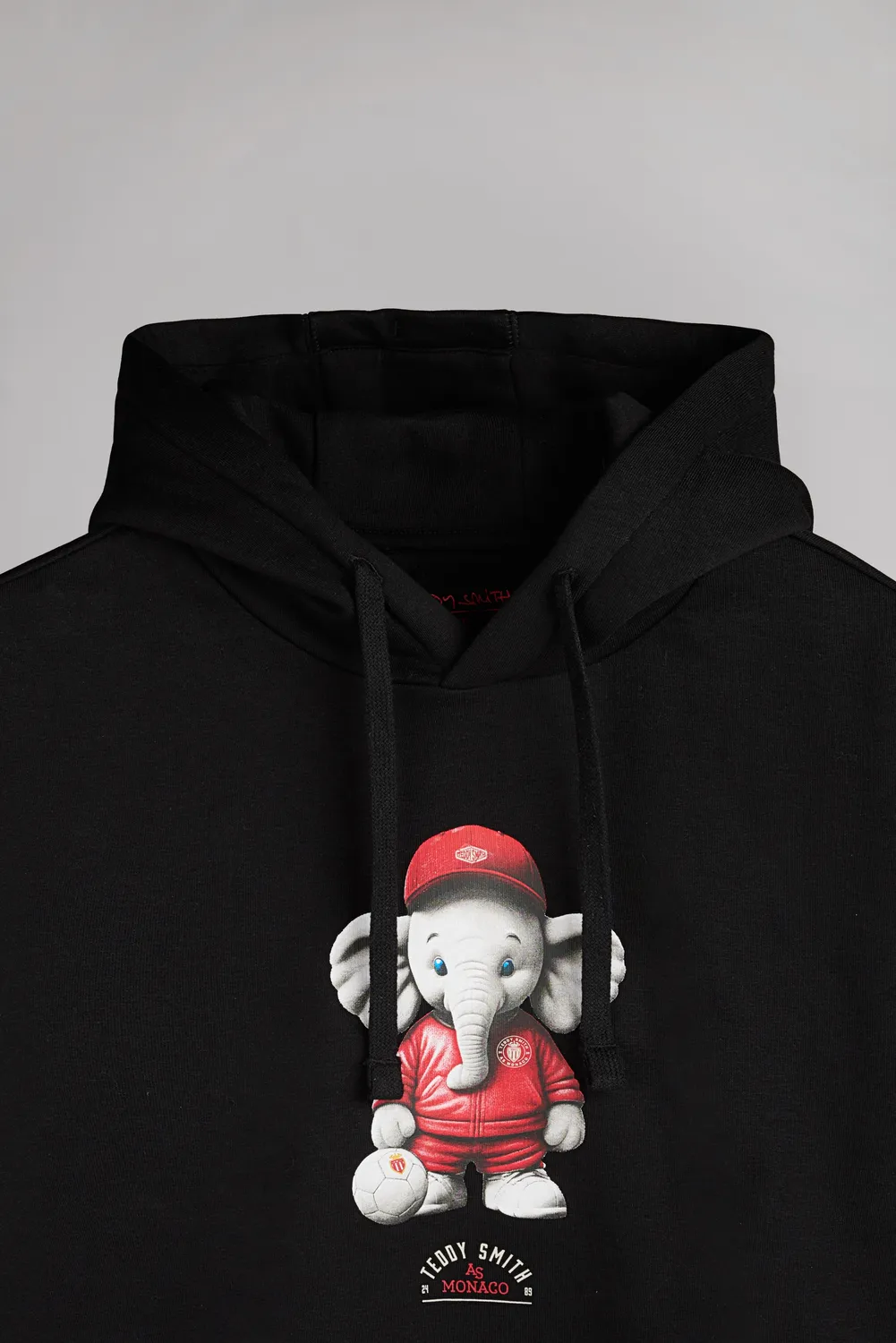 Teddy Smith S-Mascotte Hood Felpa Uomo Nero Cotone