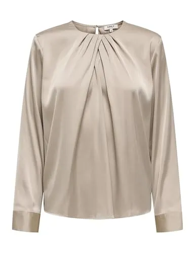 ONLY Onlcamille top satin dettaglio nero