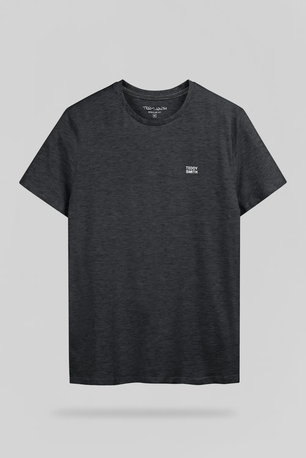 Teddy Smith The Tee 1 T-Shirt Nera Chinata Cotone