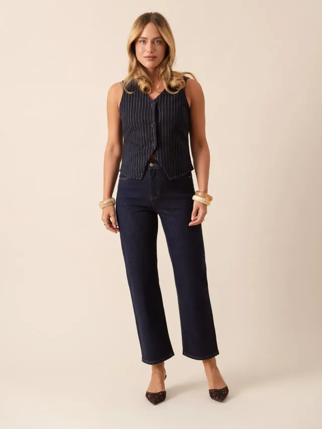 Oraije Solange jeans dritti straight brut