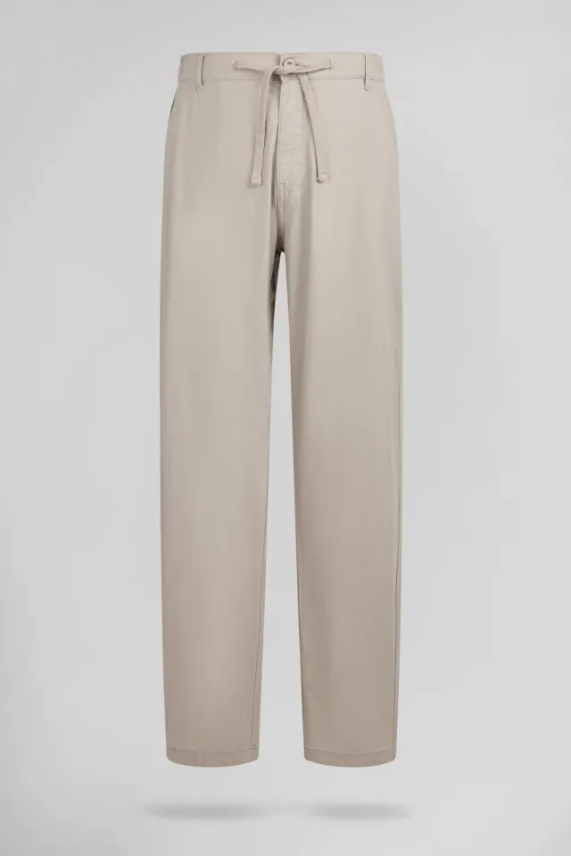 Teddy Smith P-Linen Chino pantalone uomo Beige lino