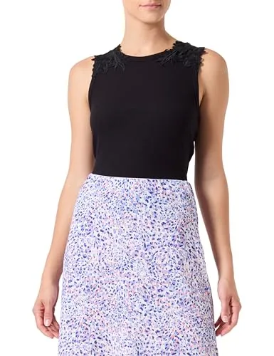 ONLY Onlnilus S/L Mix Top canotta smanicata nera