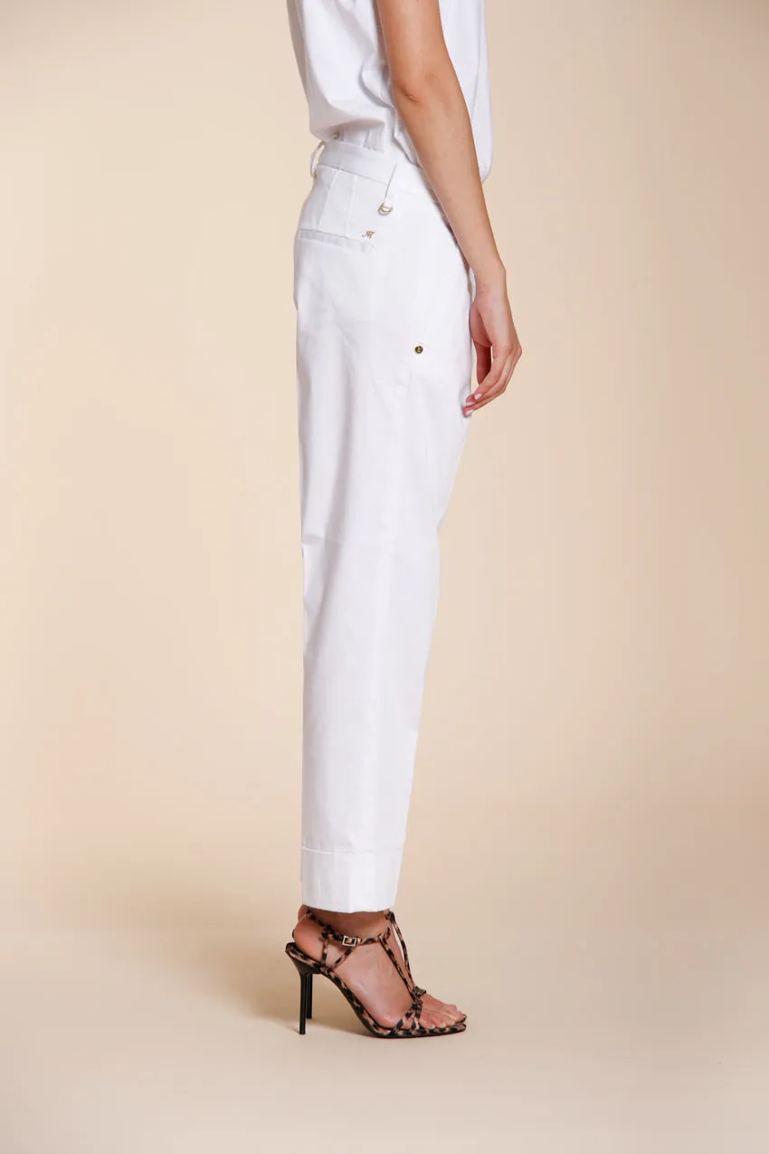 Mason's New York Carrot pantalone chino bianco raso carrot
