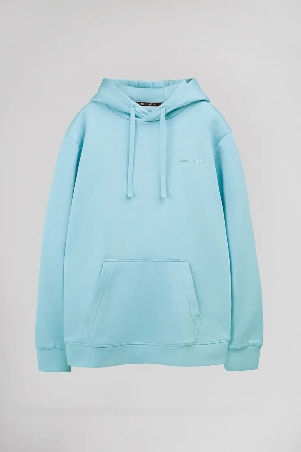 Teddy Smith S-Nark Hoody felpa cappuccio blu lagon felpata