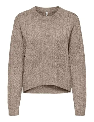 ONLY Onlkatia LS Cable pullover taglia S trecce