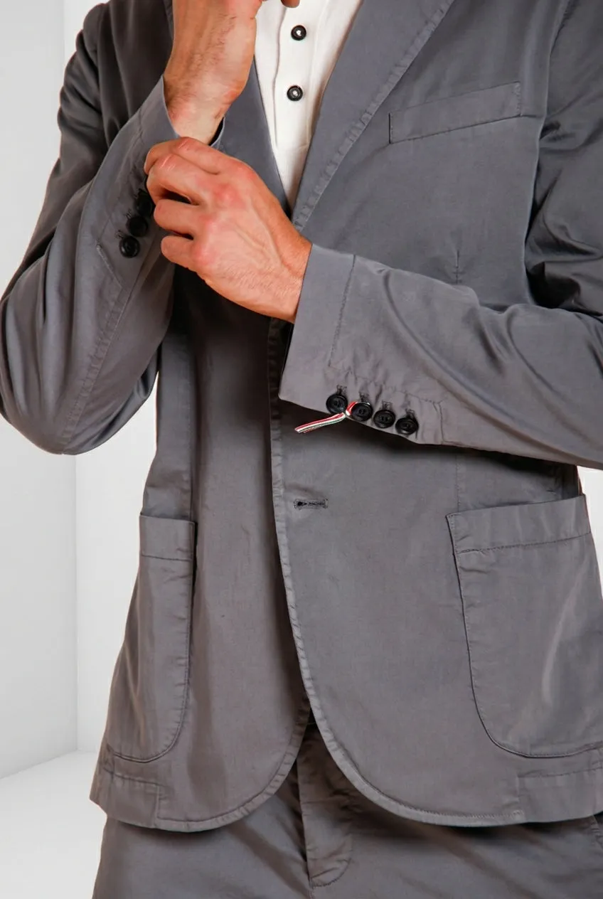 Mason's Da Vinci Travel blazer uomo raso carta da zucchero