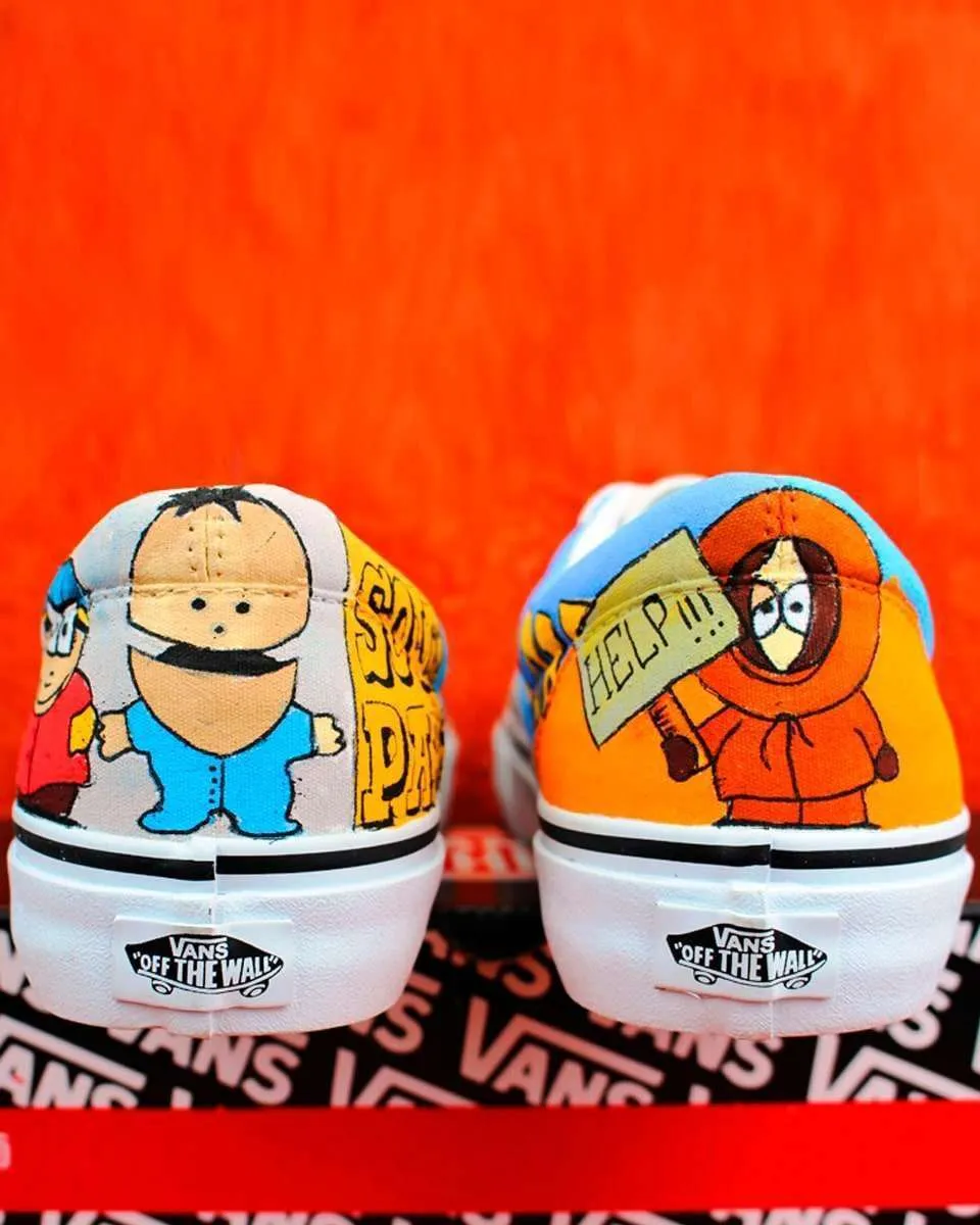 Vans Slip-On South Park scarpe dipinte a mano