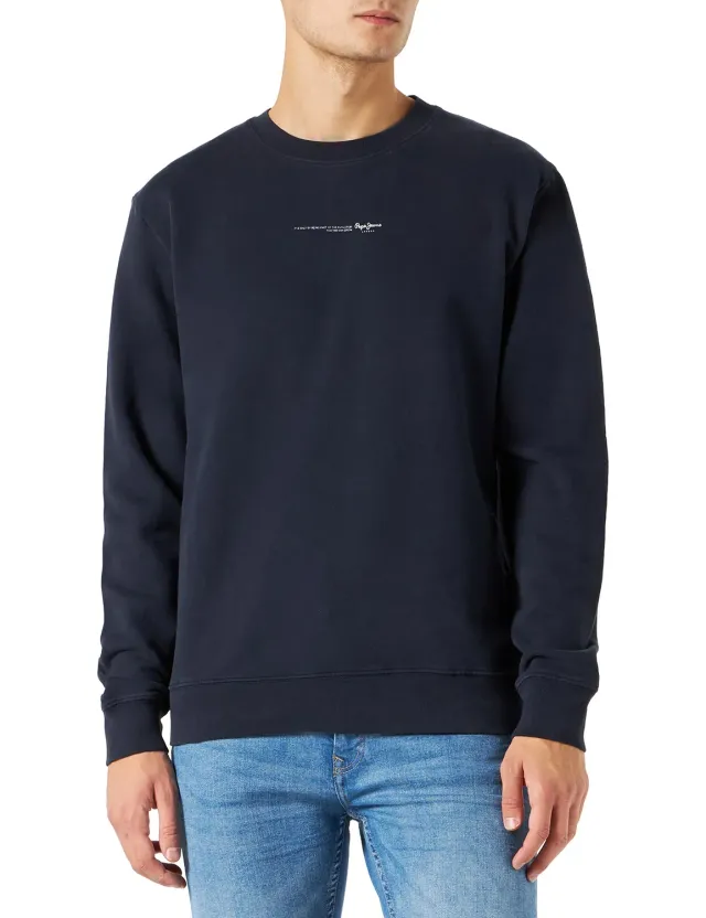 Pepe Jeans David Crew Maglione Uomo M blu cotone