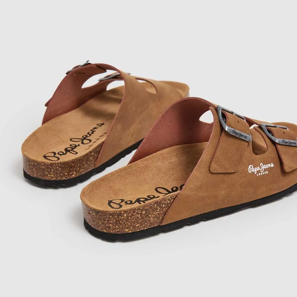 Pepe Jeans Bio Double Kepler sandali uomo 45 marroni