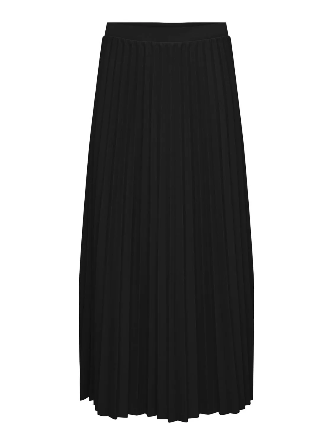 Only Newmelisa Plisse Gonna Donna Jersey Svasata Nera