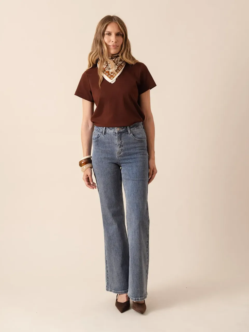 Oraije Emily jeans bootcut blu stone