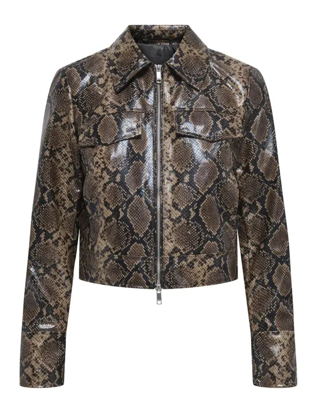 ONLY Onlparis Snake Jacket Otw Giacca XL Pitonata