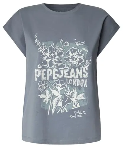 Pepe Jeans Bernice T-Shirt Donna Cotone Grafica Jeans