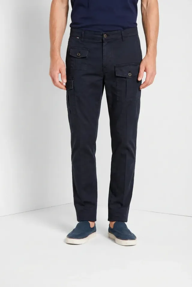 Mason's George Coolpocket Cargo Uomo Blu Notte Carrot