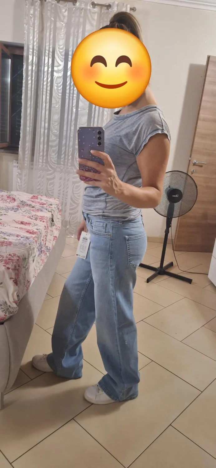 ONLY Onljudy jeans straight vita bassa taglia S denim