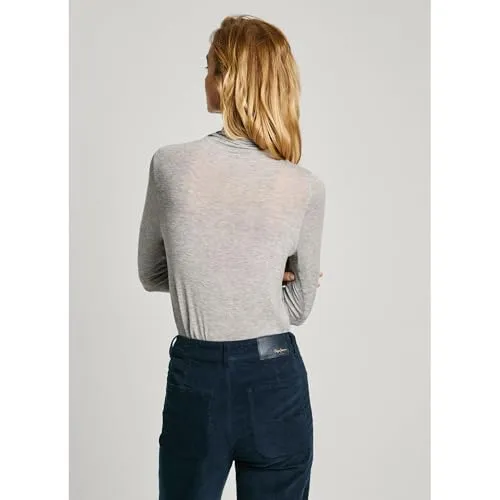 Pepe Jeans Elva T-Shirt Donna M Manica Lunga Collo Alto