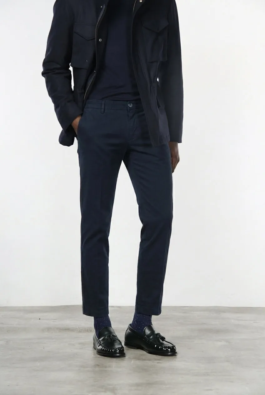 Mason's Milano chino uomo blu navy extra slim