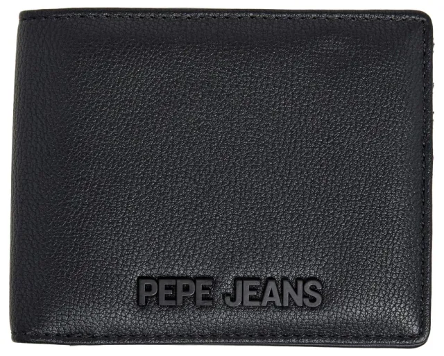 Pepe Jeans Tristan portafoglio uomo nero pelle