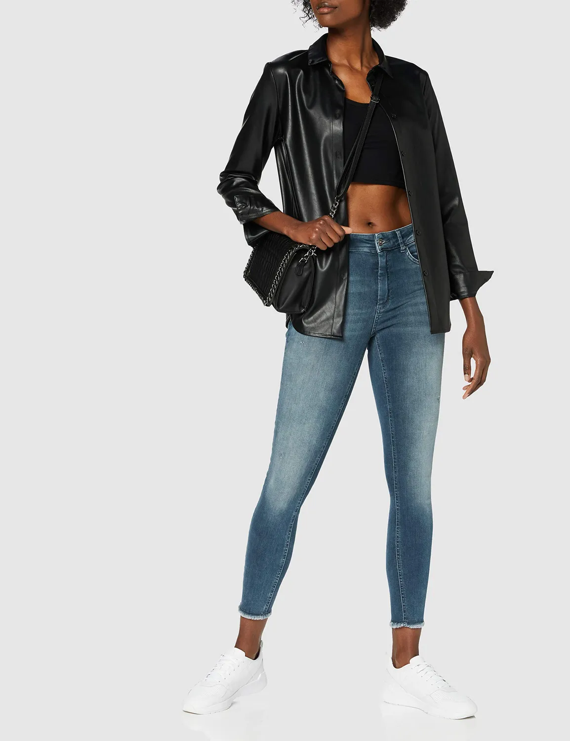 ONLY ONLBLUSH Life Jeans Skinny Donna XL/30L Grigio