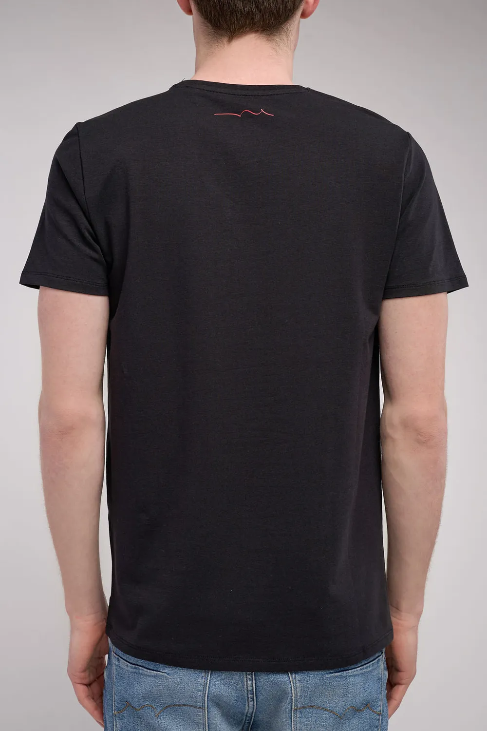 Teddy Smith T-Taho t-shirt uomo carbone girocollo