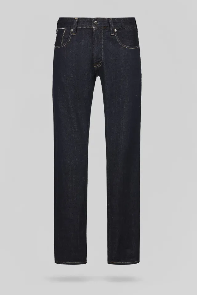 Teddy Smith REG Selvedge Jeans Dritto Uomo Dark Blue L32
