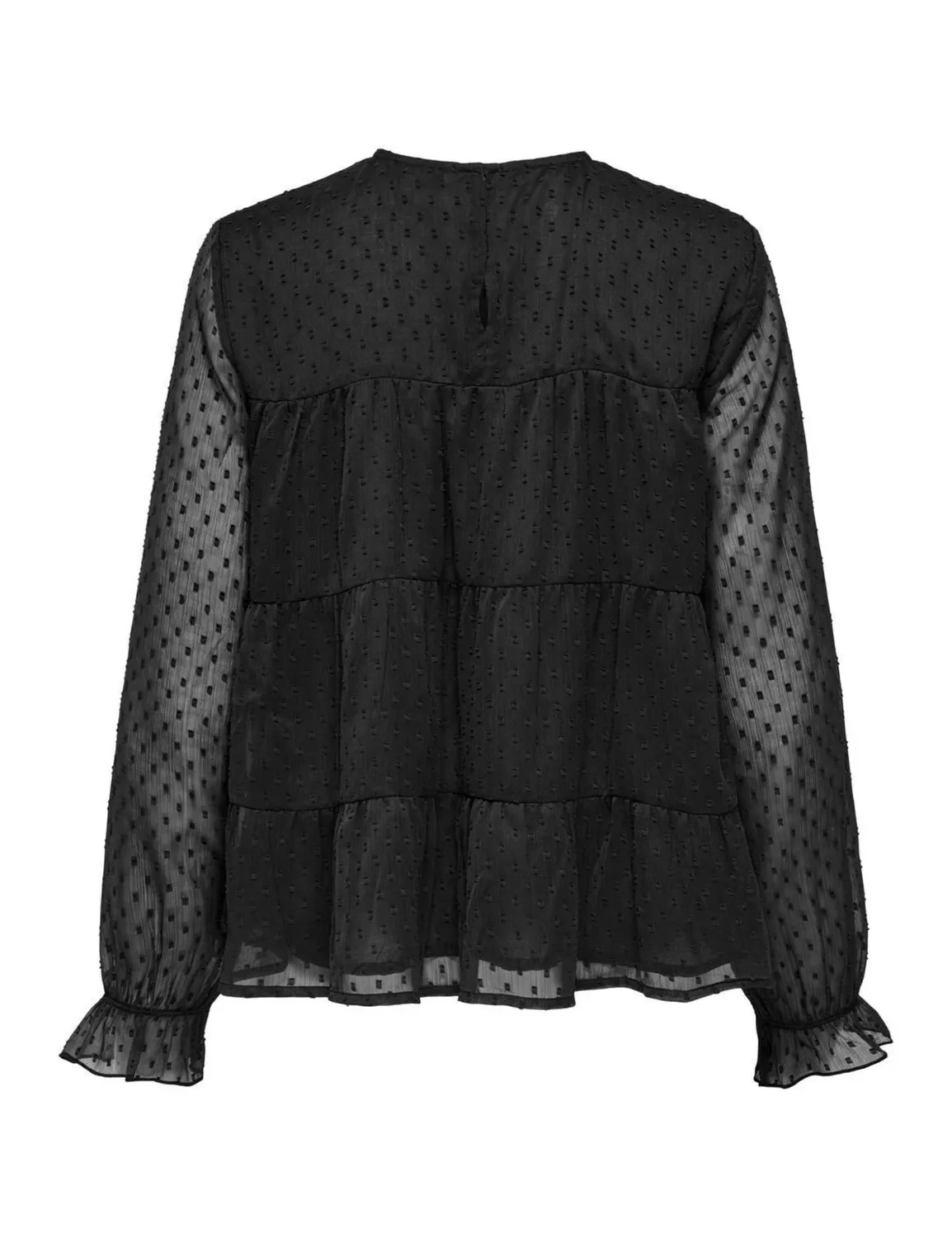 ONLY Onleliza Life LS Dobby Top Wvn camicia donna M