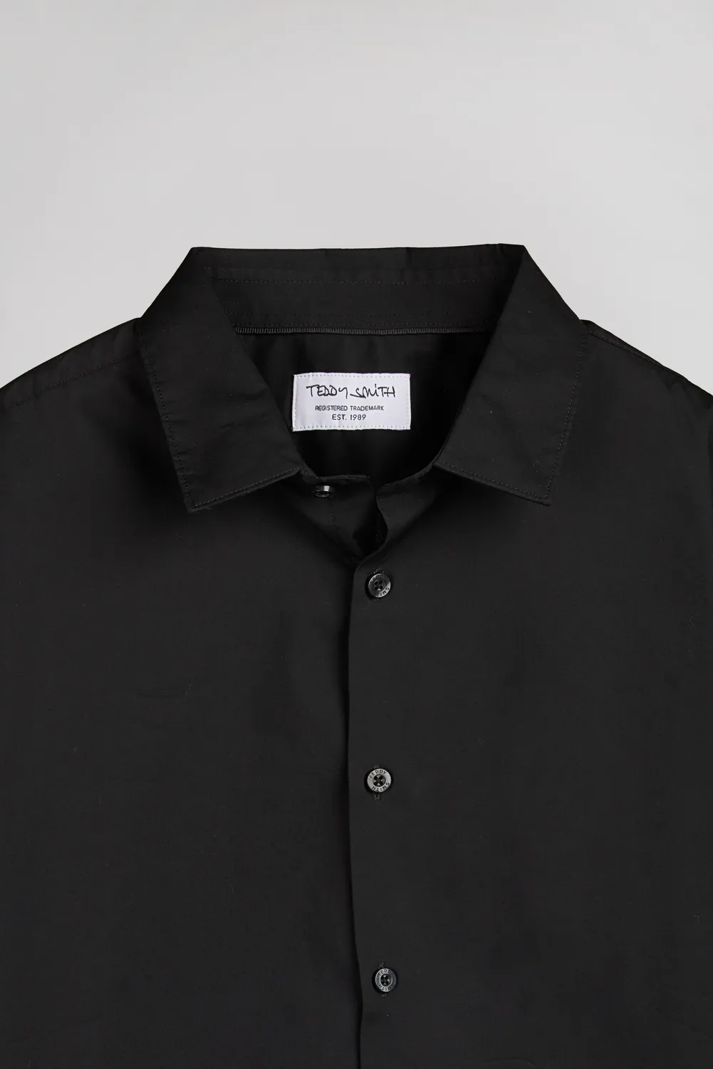 Teddy Smith C-Oswald ML Camicia Uomo Charbon Elasticizzata