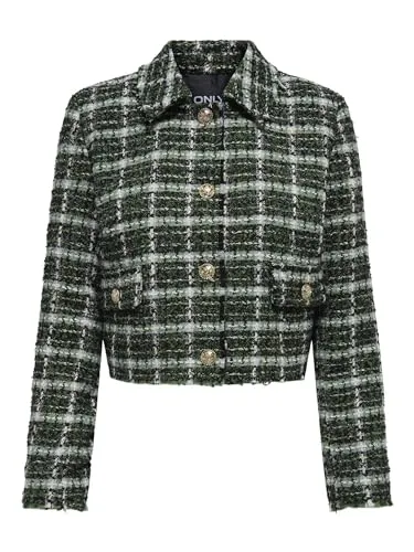 ONLY Onlalessia giacca a quadri donna bottoni 47 cm