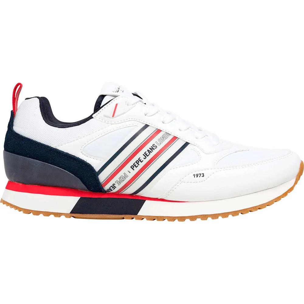 Pepe Jeans Dublin Sneakers Uomo Pelle Bianca Running