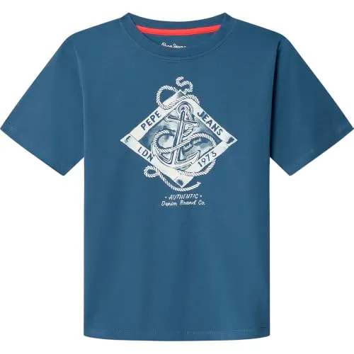 Pepe Jeans Ezra t-shirt bambino 10 anni girocollo grafica