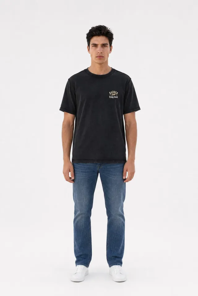Teddy Smith T-Angel MC t-shirt nera loose fit
