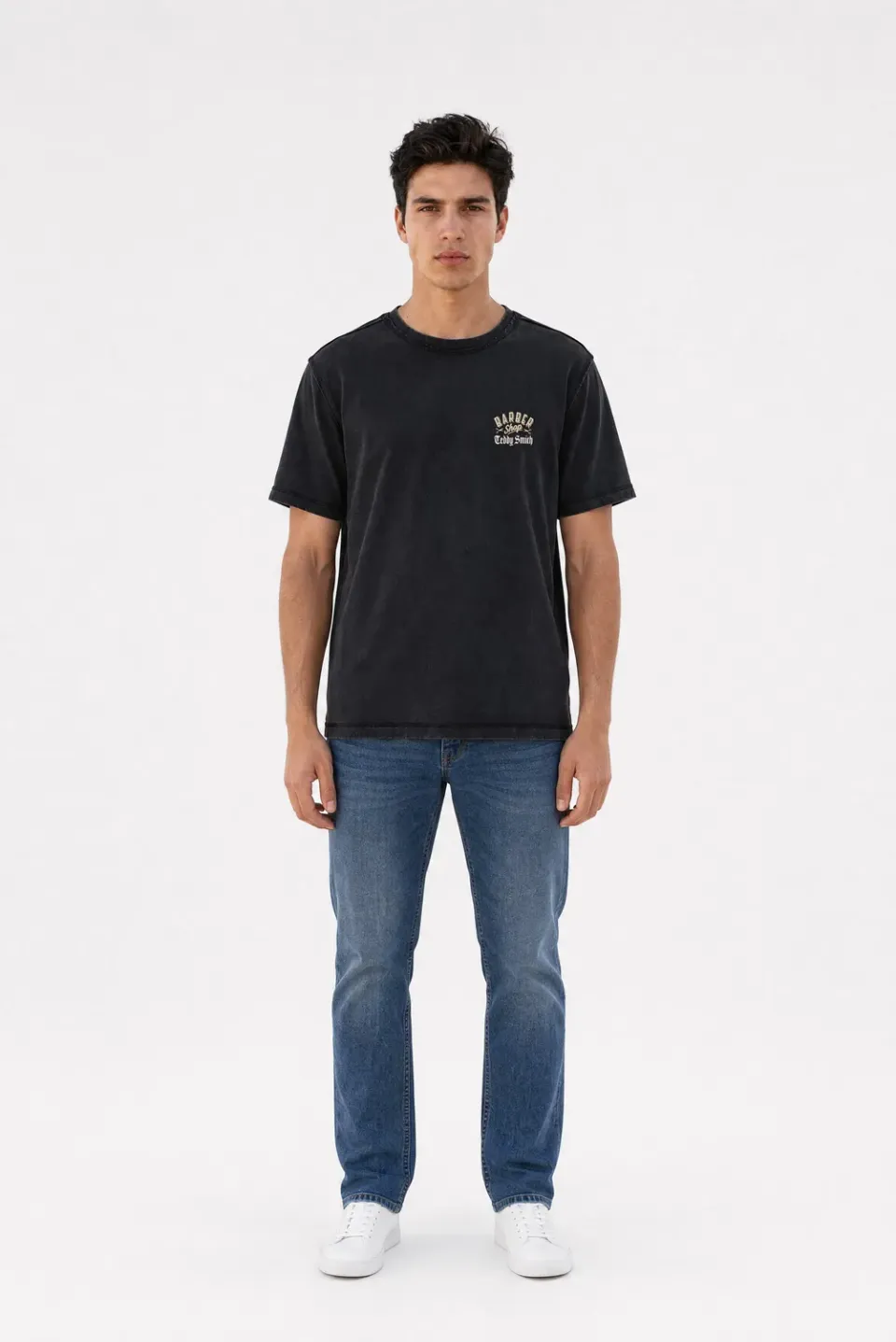 Teddy Smith T-Angel MC t-shirt nera loose fit