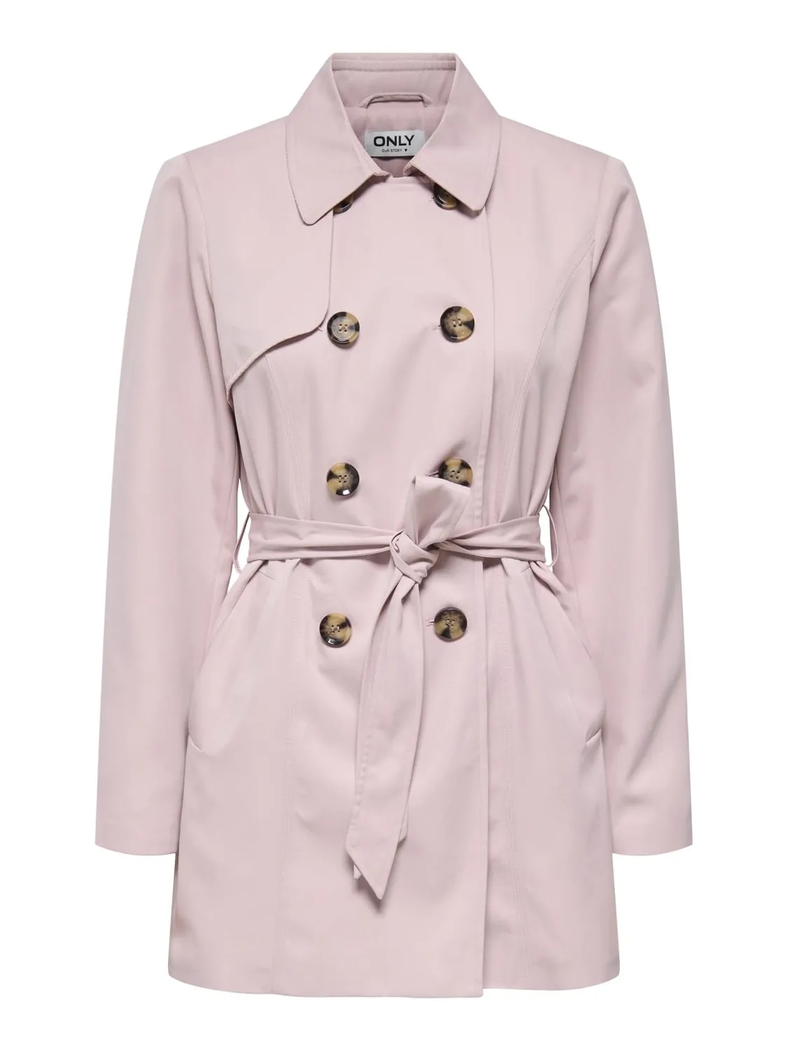 ONLY Onlvalerie trench nero donna leggero