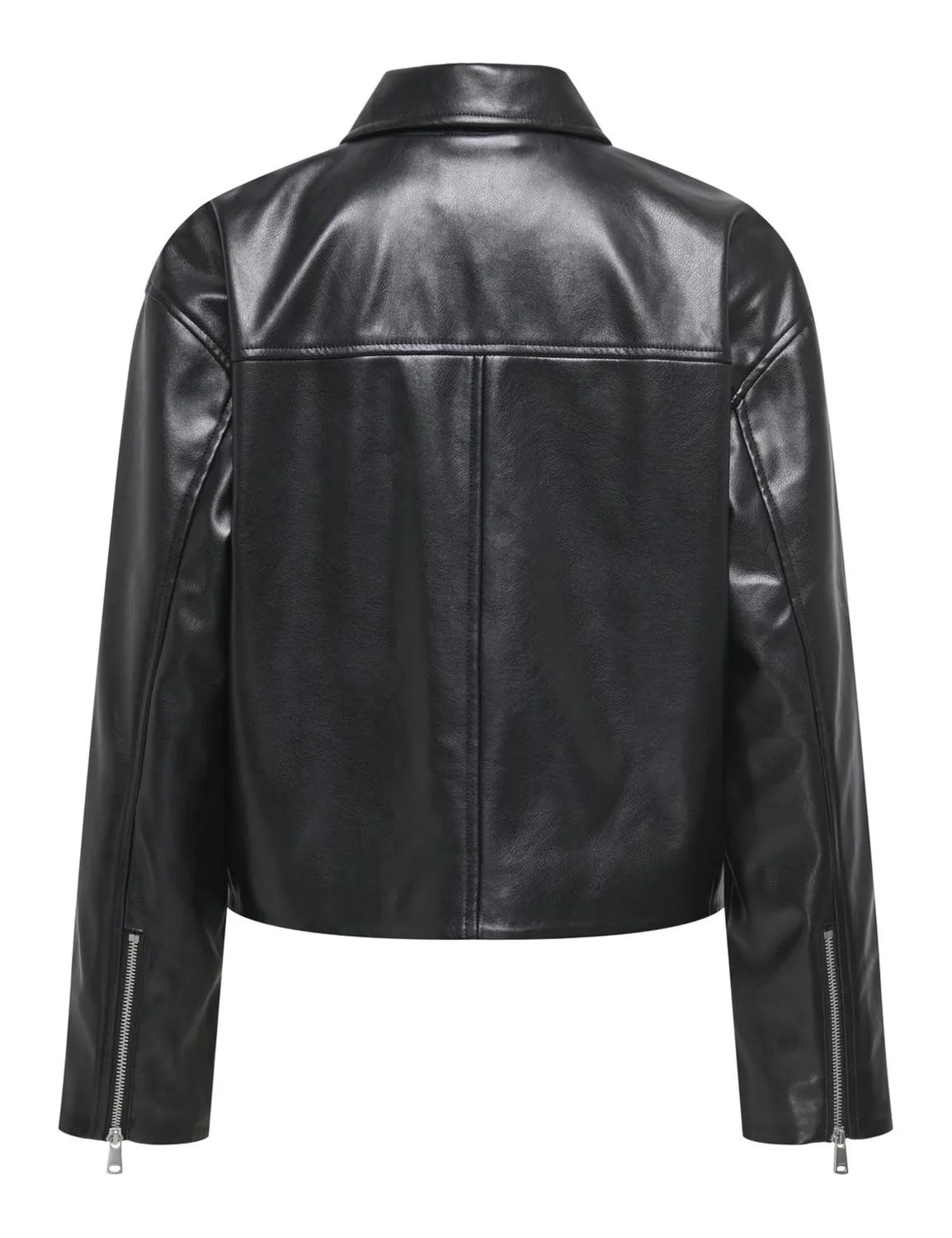 ONLY Onlnicki giacca ecopelle con zip taglia S