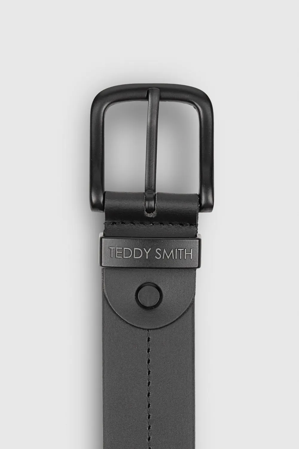Teddy Smith C-Solar cintura pelle nera classica uomo
