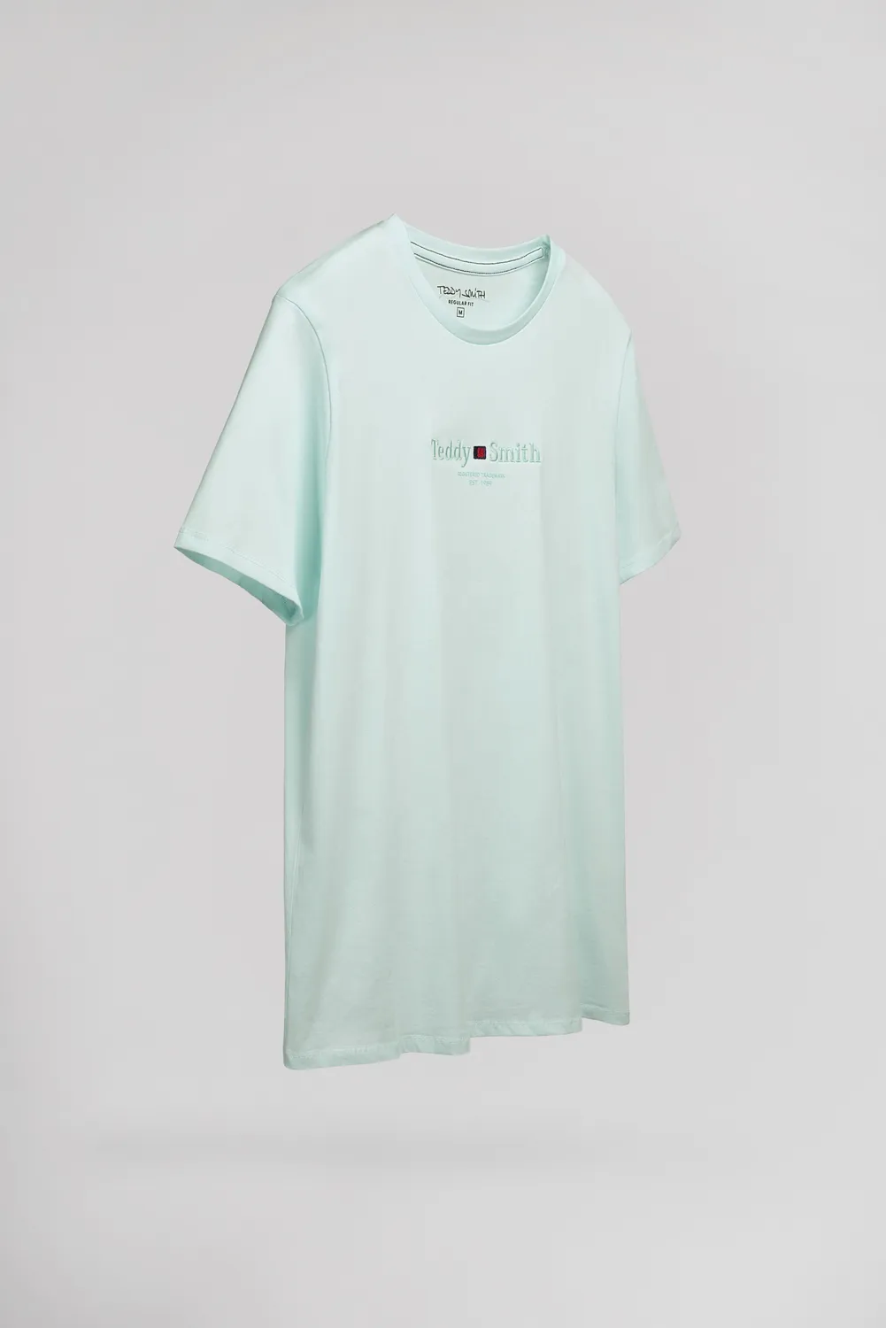 Teddy Smith T-Jim T-Shirt Bleach Menthol Girocollo Uomo
