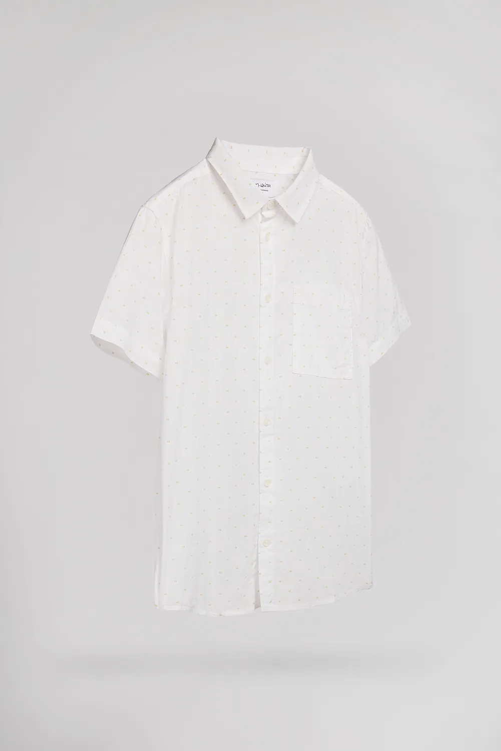 Teddy Smith C-Floral MC camicia ragazzo bianca floreale