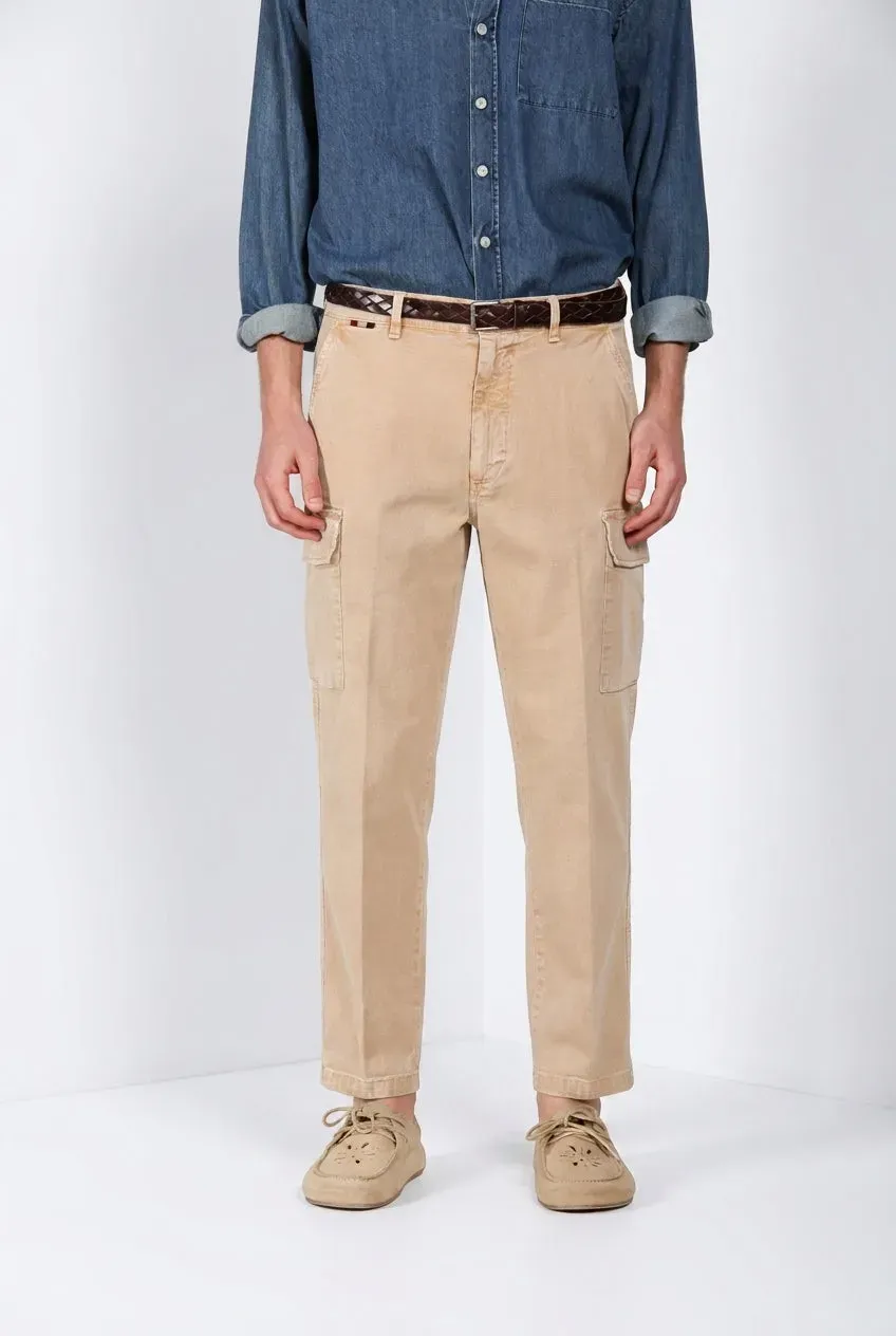 Mason's Chile M74 pantalone cargo kaki relaxed fit