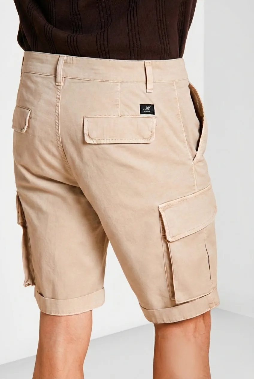 Mason's Chile bermuda cargo beige medio slim cotone