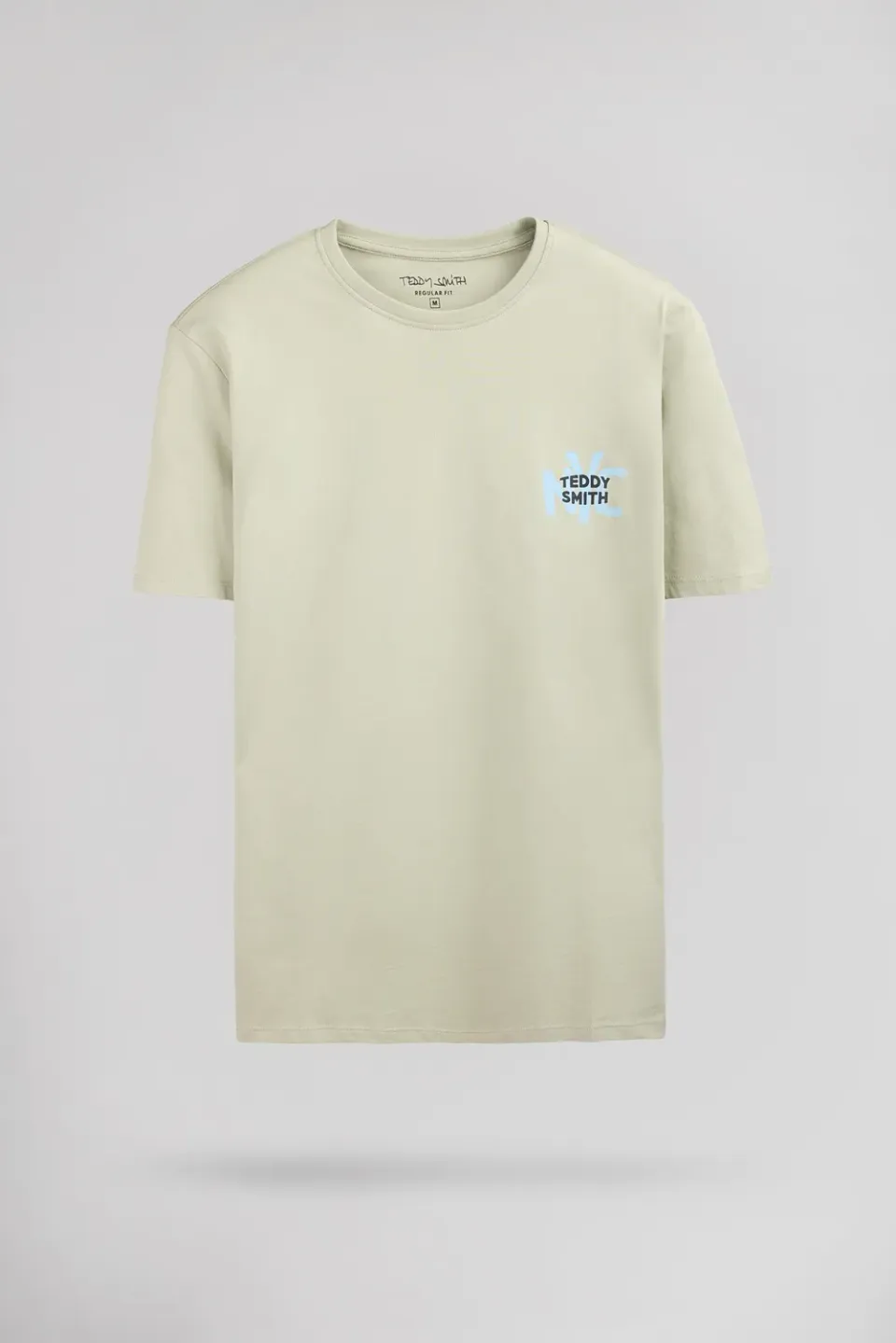 Teddy Smith T-Nyc MC t-shirt verde salvia stampa
