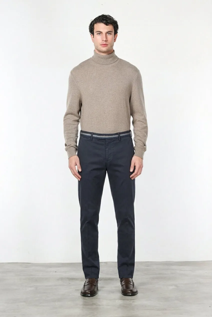 Mason's Torino Winter chino uomo blu notte slim
