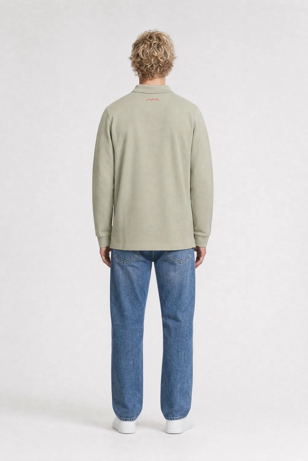 Teddy Smith P-Joel ML Polo Manica Lunga Kaki Cotone