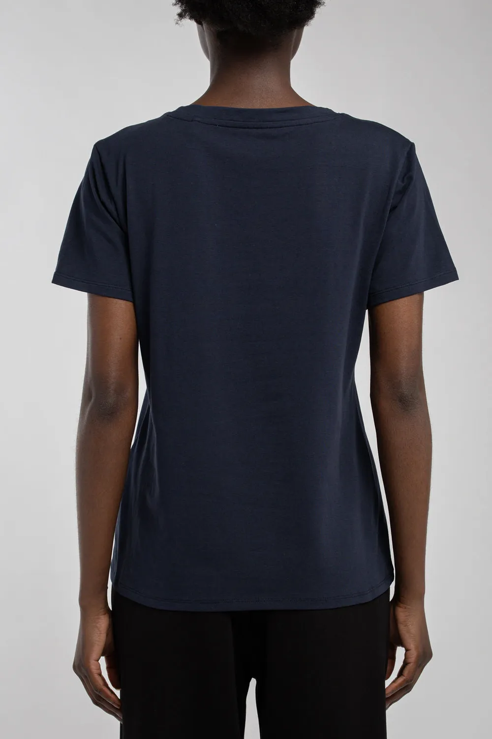 Teddy Smith T-Ribelle t-shirt donna total navy cotone