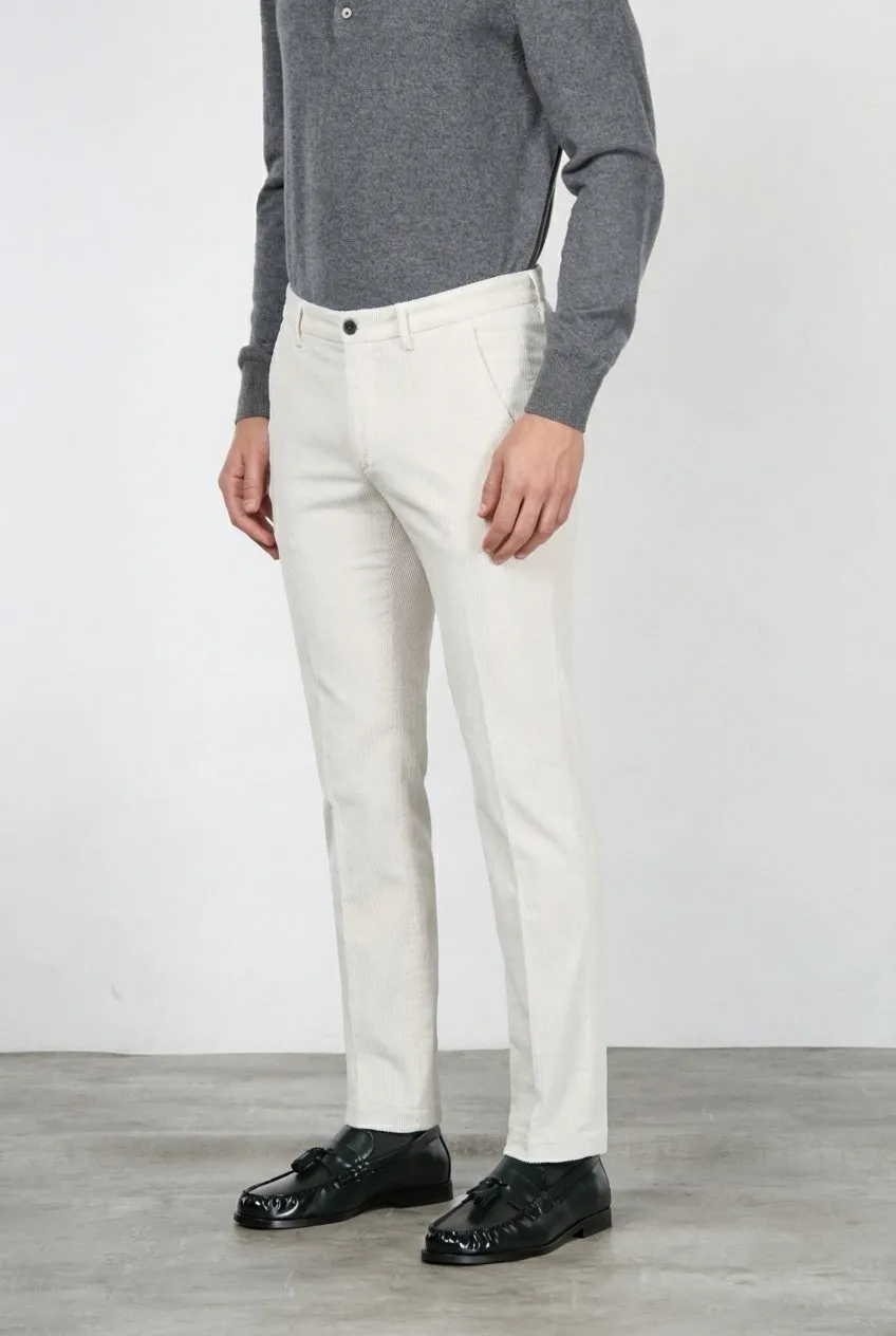 Mason's Milano pantalone chino velluto stucco extra slim