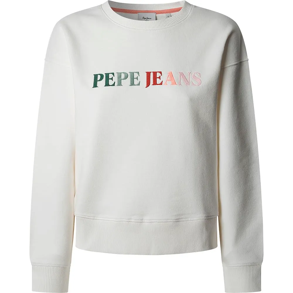 Pepe Jeans Reagan Felpa Donna Rosso Bordeaux girocollo