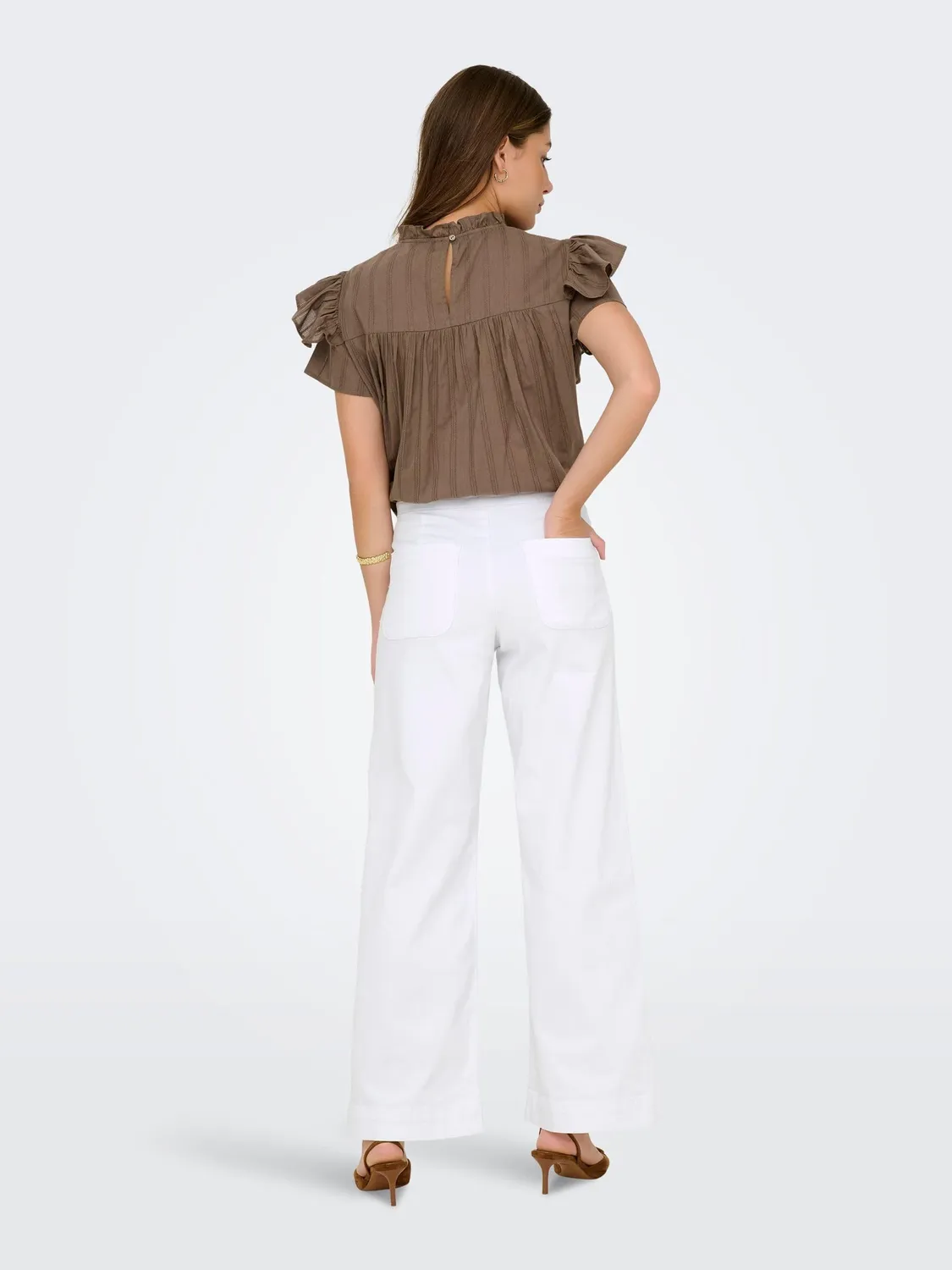 ONLY ONLMADISON jeans donna wide leg vita alta